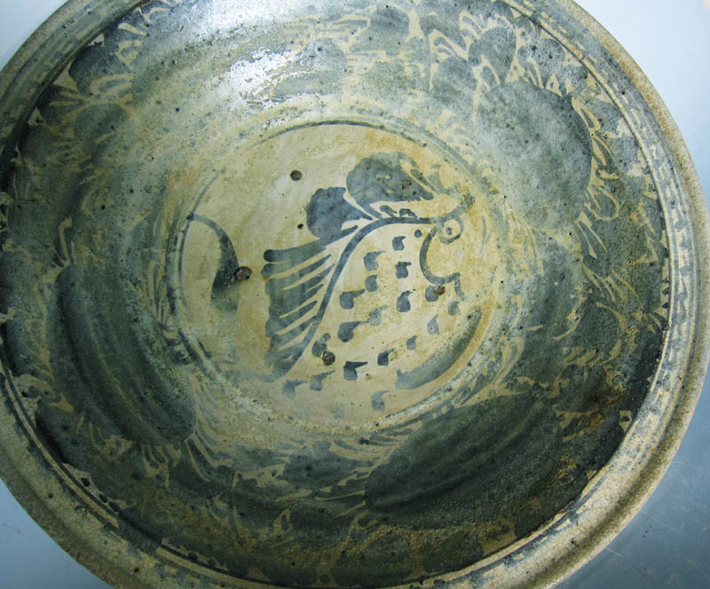 15th Cent. Sukhothai iron painted bowl  